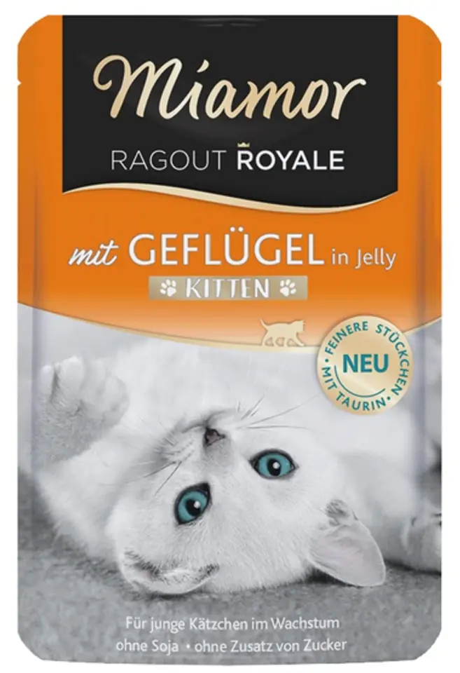 ⁨Miamor Ragout Royale Kitten z Drobiem w galaretce saszetka 100g⁩ w sklepie Wasserman.eu