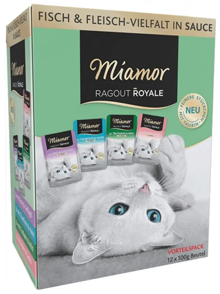Miamor Ragout Royale Mix Sos - 4 smaki saszetki 12x100g w sklepie Wasserman.eu
