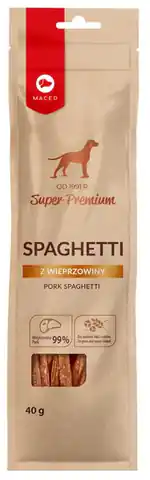 ⁨MACED Pork Spaghetti  - Dog treat - 40g⁩ at Wasserman.eu