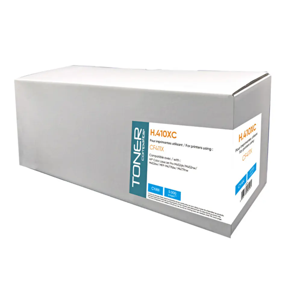 ⁨Kompatybilny toner z CF411X, H.411XC, cyan, 5000s, high capacity⁩ w sklepie Wasserman.eu