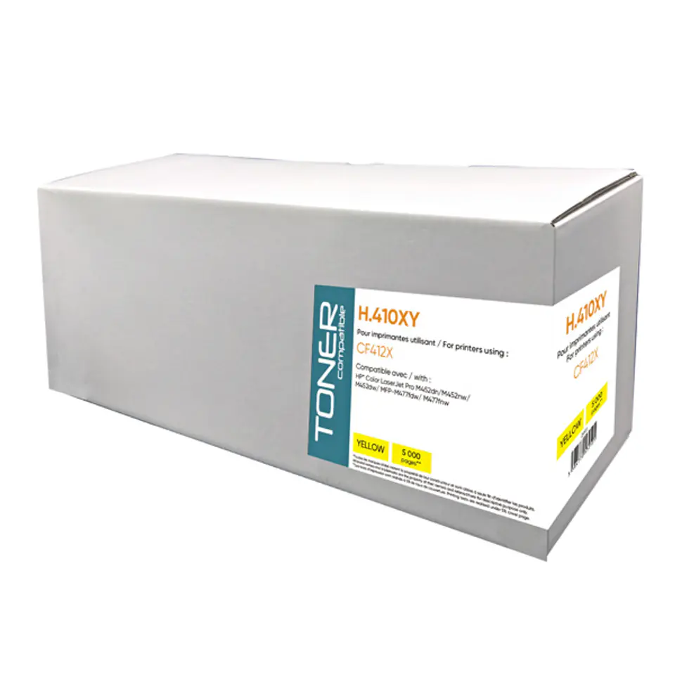 ⁨Kompatybilny toner z CF412X, H.412XY, yellow, 5000s, high capacity⁩ w sklepie Wasserman.eu