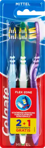 ⁨Colgate Flex Zone Szczoteczka do Zębów 3 szt. DE⁩ w sklepie Wasserman.eu
