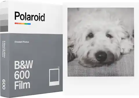⁨Polaroid B&W 600 Film Sofortbildfilm 8 Stück(e) 107 x 88 mm⁩ im Wasserman.eu
