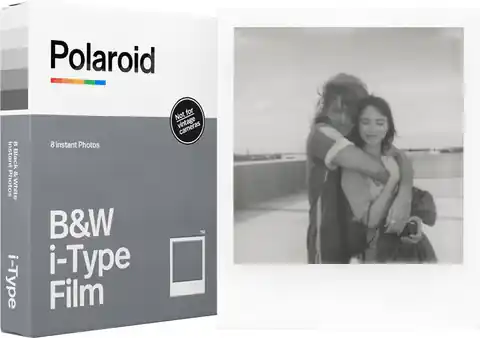 ⁨Polaroid Originals B&W i‑Type Film Sofortbildfilm 8 Stück(e) 107 x 88 mm⁩ im Wasserman.eu