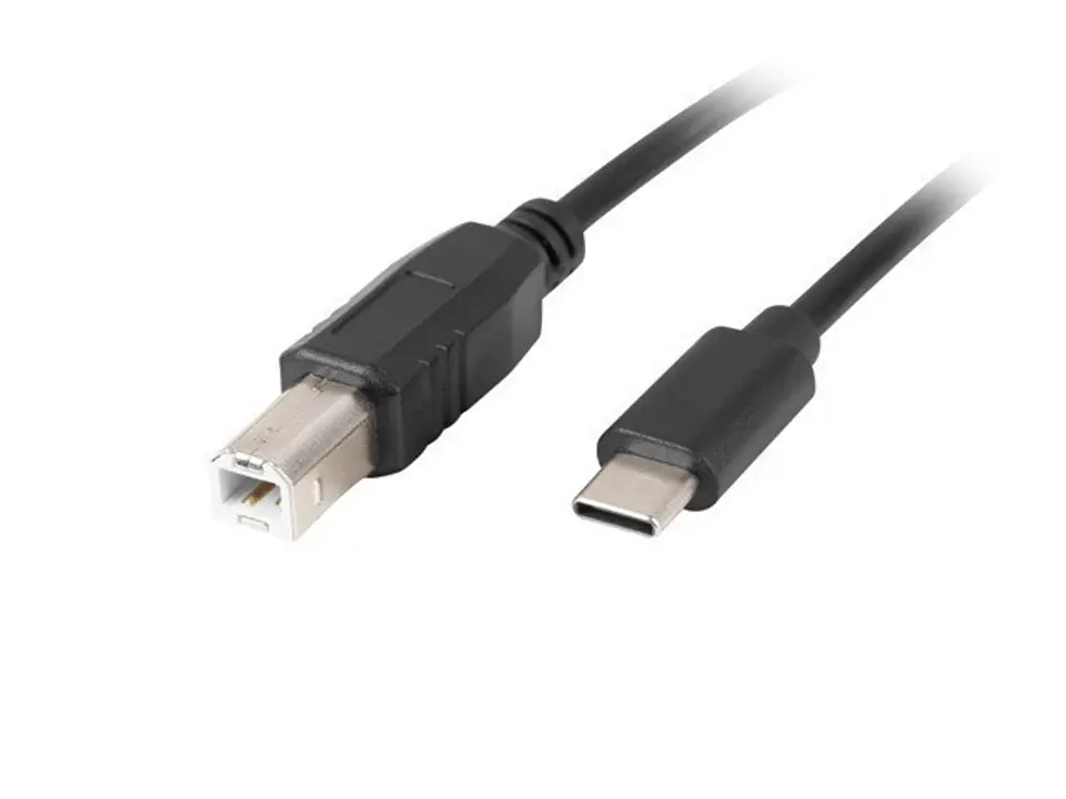 ⁨Lanberg CA-USBA-13CC-0018-BK cable 1.8 m USB 2.0 USB C USB B Black⁩ at Wasserman.eu