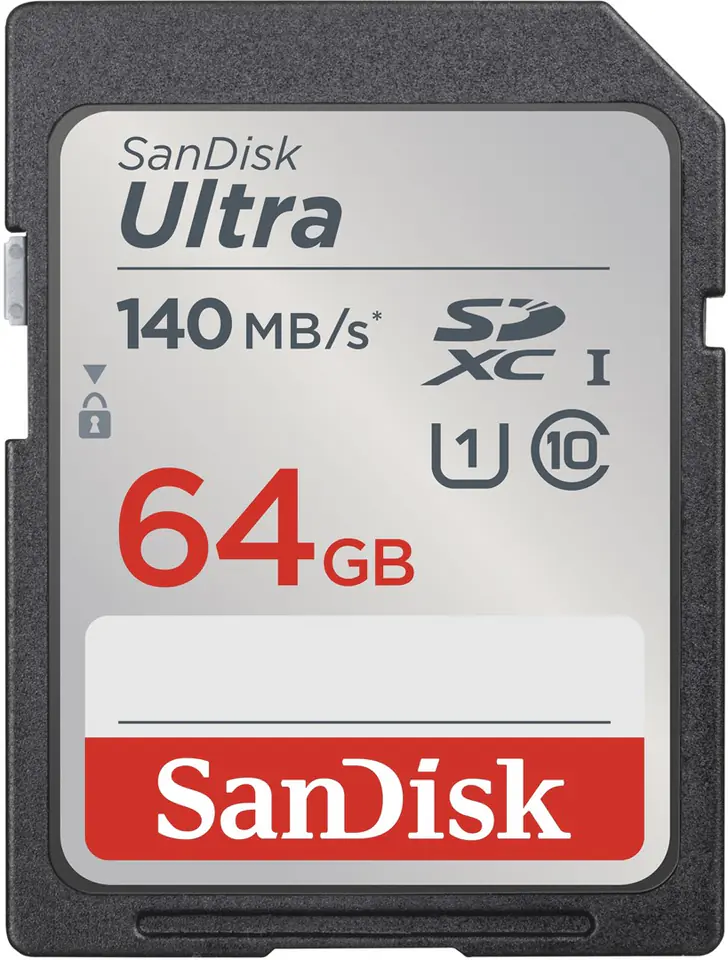 ⁨SANDISK ULTRA SDHC 64GB 140MB/s CL10 UHS-I⁩ w sklepie Wasserman.eu