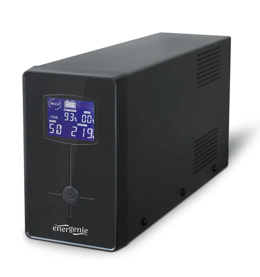 ⁨EnerGenie UPS z USB i wyświetlaczem LCD EG-UPS-036 3000 VA⁩ w sklepie Wasserman.eu