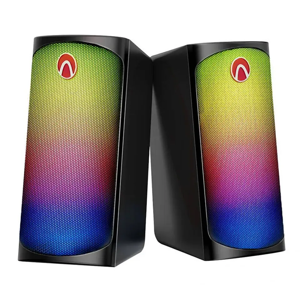 Głośniki komputerowe 2.0 dla graczy Blitzwolf AA-GCR3, Bluetooth 5.0, RGB, AUX w sklepie Wasserman.eu