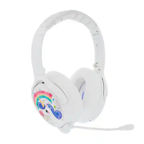 ⁨Słuchawki bezprzewodowe dla dzieci BuddyPhones Cosmos Plus ANC (białe)⁩ w sklepie Wasserman.eu