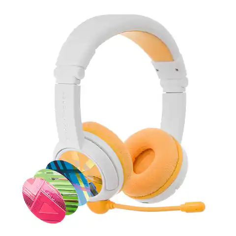 ⁨Słuchawki bezprzewodowe dla dzieci BuddyPhones School+ (żółte)⁩ w sklepie Wasserman.eu