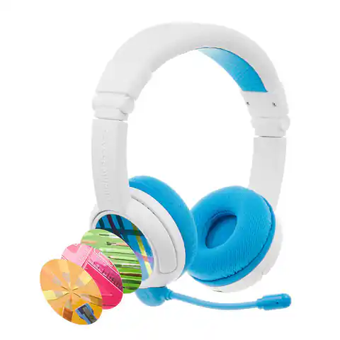 ⁨Słuchawki bezprzewodowe dla dzieci BuddyPhones School+ (niebieskie)⁩ w sklepie Wasserman.eu