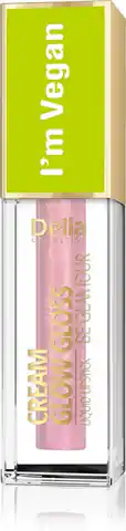 ⁨Delia Cosmetics Cream Glow Gloss Wegański Błyszczyk do ust nr 102 Rose Light 5ml⁩ w sklepie Wasserman.eu