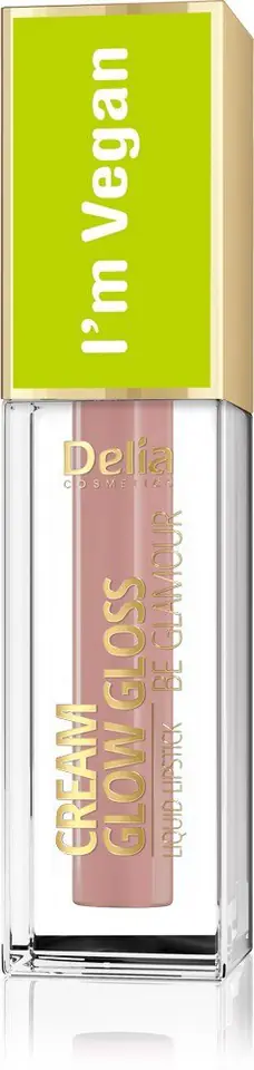 ⁨Delia Cosmetics Cream Glow Gloss Wegański Błyszczyk do ust nr 103 Peach Essence 5ml⁩ w sklepie Wasserman.eu