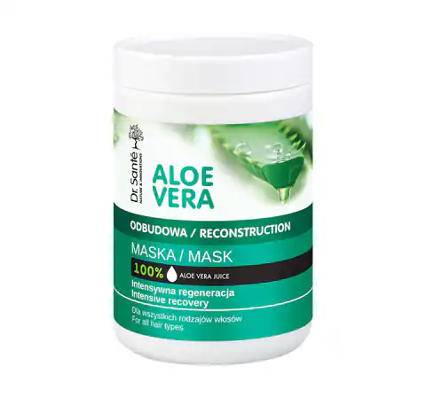 ⁨DR.SANTE Aloe Vera Mask maska odbudowa intensywna regeneracja do wszystkich rodzajów włosów Keratyna i Ceramidy 1000ml⁩ w sklepie Wasserman.eu