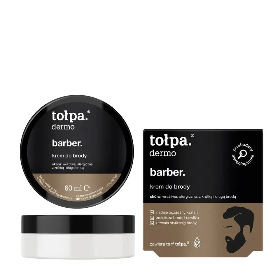 ⁨TOŁPA Dermo Barber Krem do brody 60ml⁩ w sklepie Wasserman.eu