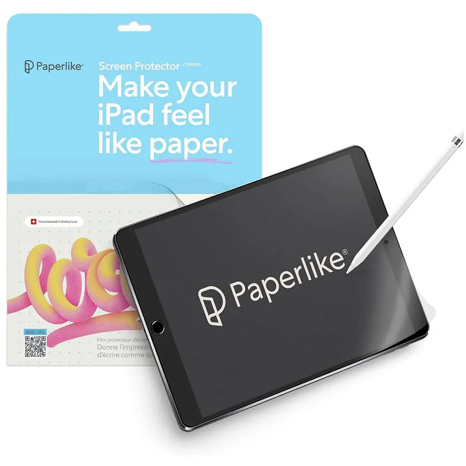 ⁨2x Folia ochronna na ekran Paperlike 2.1 imitująca papiero do Apple iPad 10.2 7/8/9 generacji⁩ w sklepie Wasserman.eu