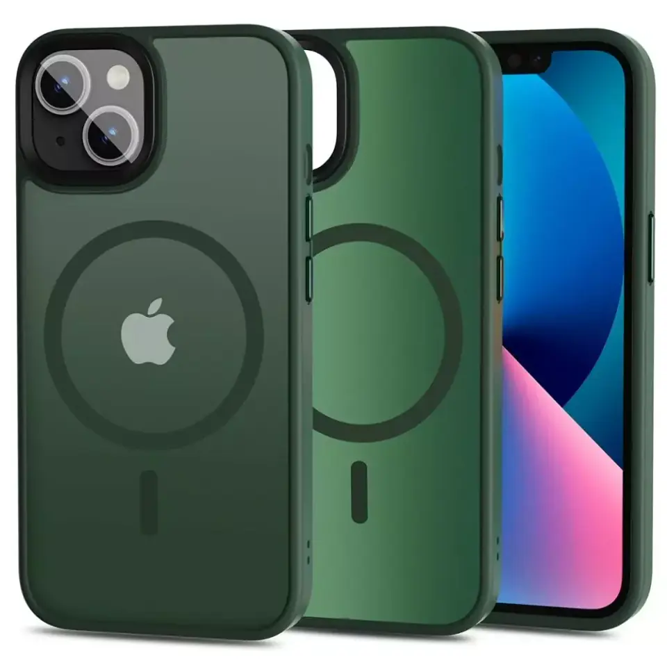 ⁨Etui ochronne na telefon MagMat Case do MagSafe do Apple iPhone 13 Matte Green⁩ w sklepie Wasserman.eu