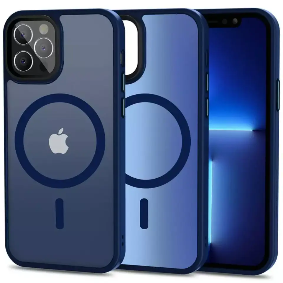 ⁨Etui ochronne na telefon MagMat Case do MagSafe do Apple iPhone 12 / 12 Pro Matte Navy⁩ w sklepie Wasserman.eu