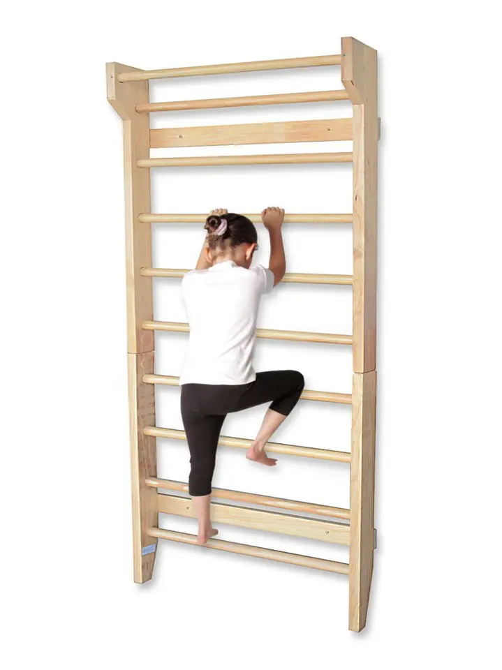 ⁨Pine gymnastic ladder for rehabilitation 195cm wooden⁩ at Wasserman.eu