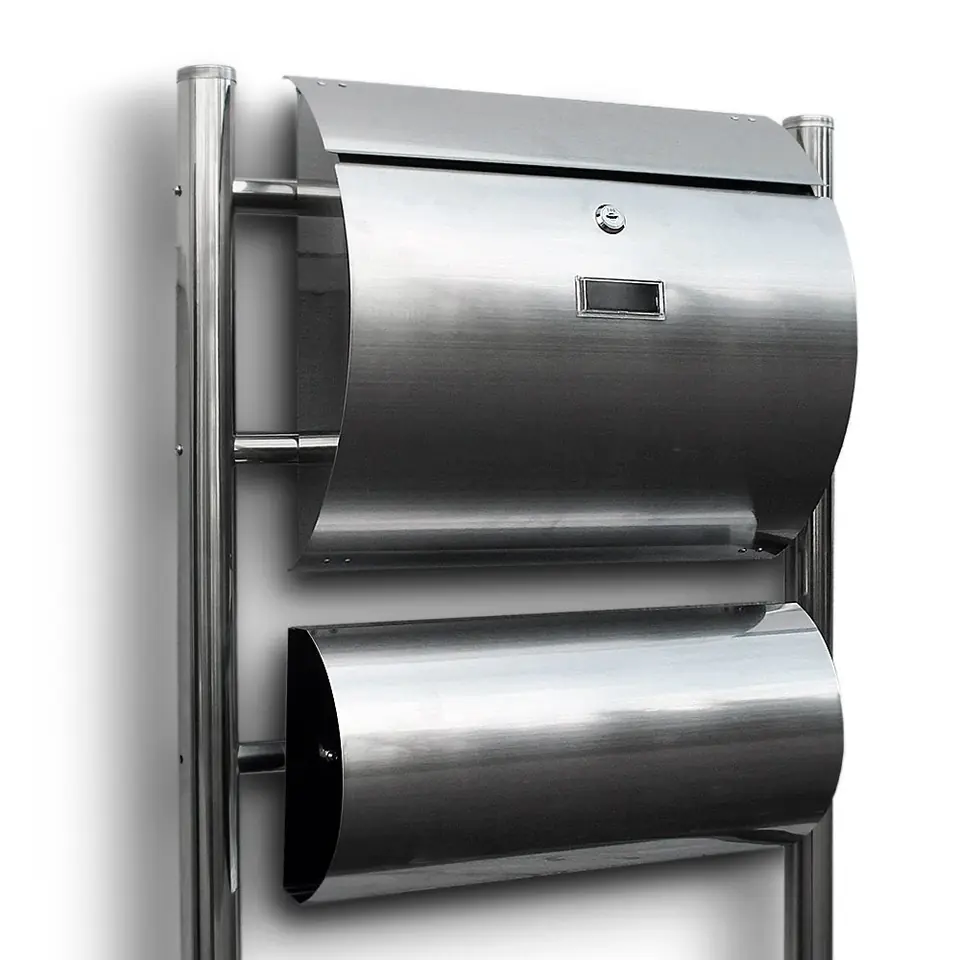 ⁨SKRZYNKA POCZTOWA NA LISTY ZE STOJAKAMI STAL INOX⁩ w sklepie Wasserman.eu