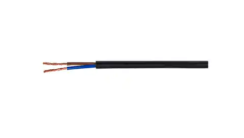 ⁨Flat cable H03VVH2-F (OMYp) 2x1 black /50m/⁩ at Wasserman.eu