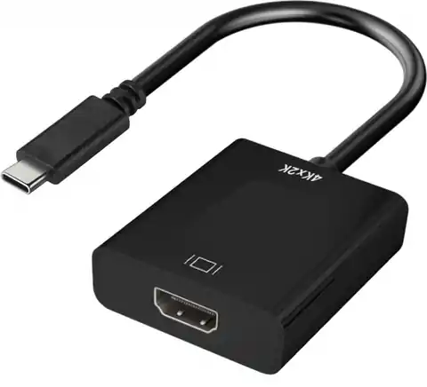 ⁨ADAPTER USB-C męski / HDMI żeński 4K 30Hz (PL) 15cm ART oem⁩ w sklepie Wasserman.eu