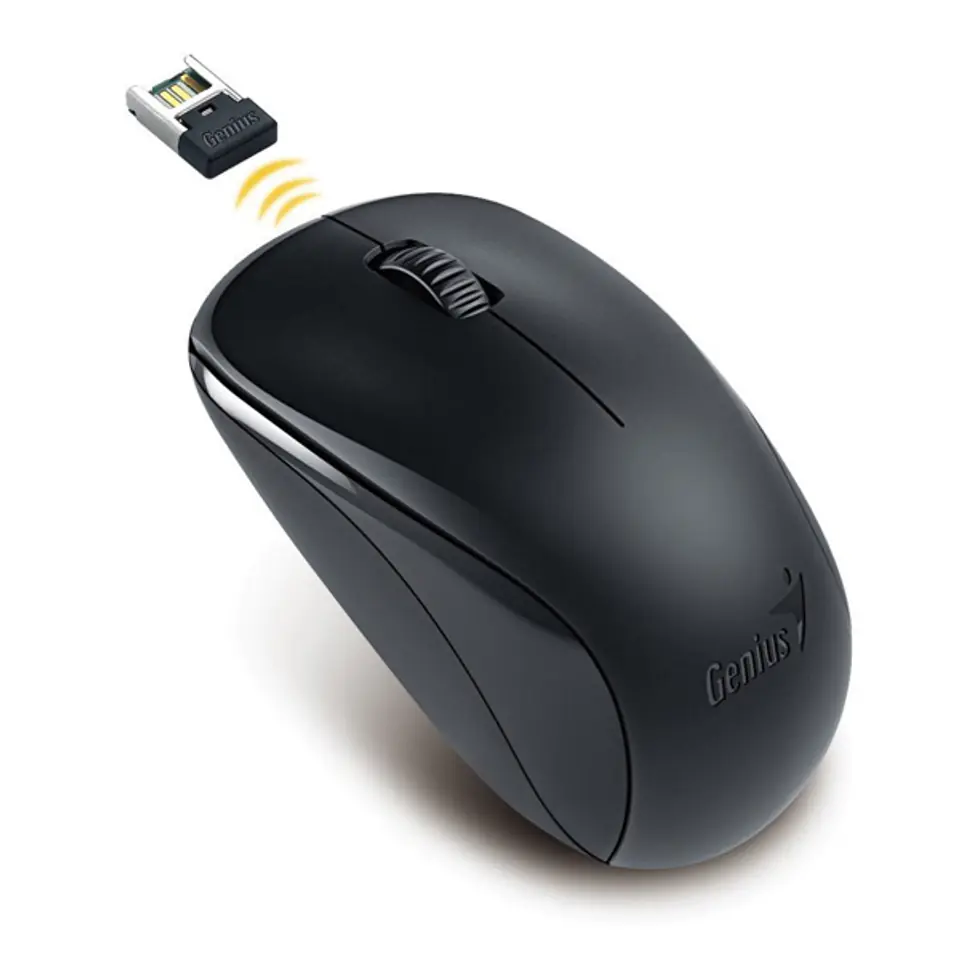 ⁨Mysz bezprzewodowa, Genius NX-7000, czarna, optyczna, 1200DPI⁩ w sklepie Wasserman.eu