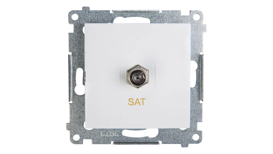 ⁨Simon 54 Antenna socket: single SAT, white DASF1.01/11⁩ at Wasserman.eu