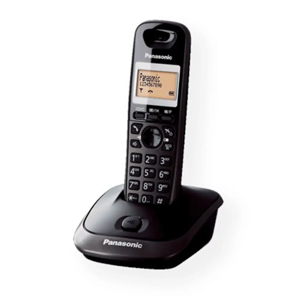 ⁨Panasonic | KX-TG2511FX | Built-in display | Caller ID | Black | Conference call | Phonebook capacity 50 entries | Speakerphone⁩ w sklepie Wasserman.eu