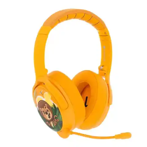 ⁨Słuchawki bezprzewodowe dla dzieci BuddyPhones Cosmos Plus ANC (żółte)⁩ w sklepie Wasserman.eu
