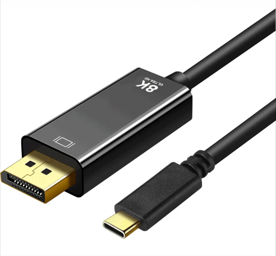 ⁨KABEL USB-C męski -DisplayPort 1.4 męski 8K 60Hz (PL) ART oem 1.8m⁩ w sklepie Wasserman.eu