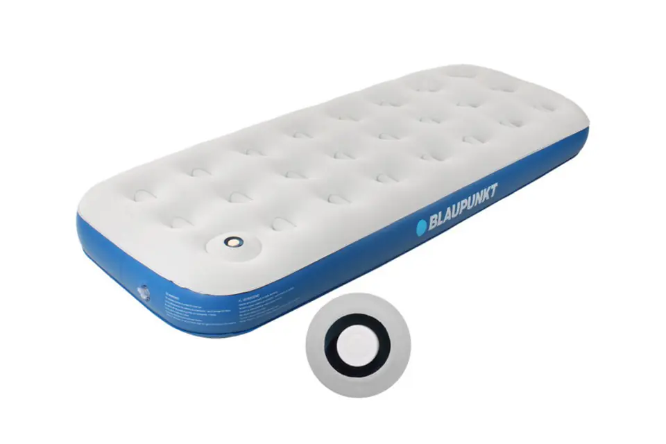 ⁨Inflatable mattress with foot pump built-in 188x73 cm Blaupunkt IM410⁩ at Wasserman.eu