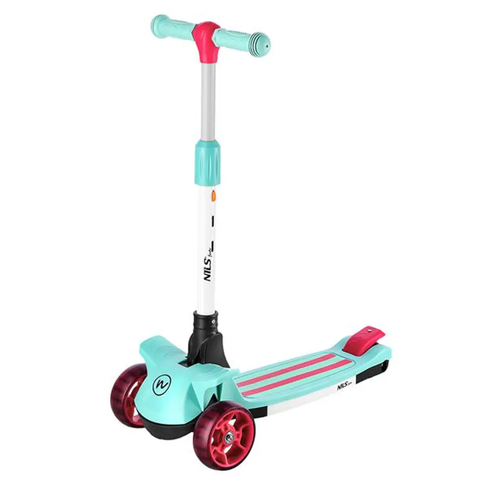 ⁨NILS FUN HLB10 LED mint children's scooter⁩ at Wasserman.eu