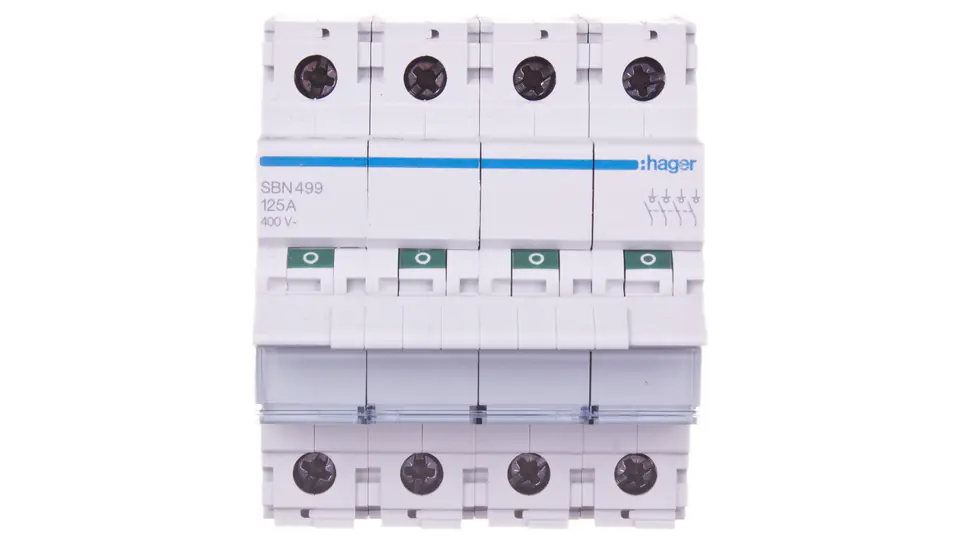 ⁨Modular disconnector 125A 4P SBN499⁩ at Wasserman.eu