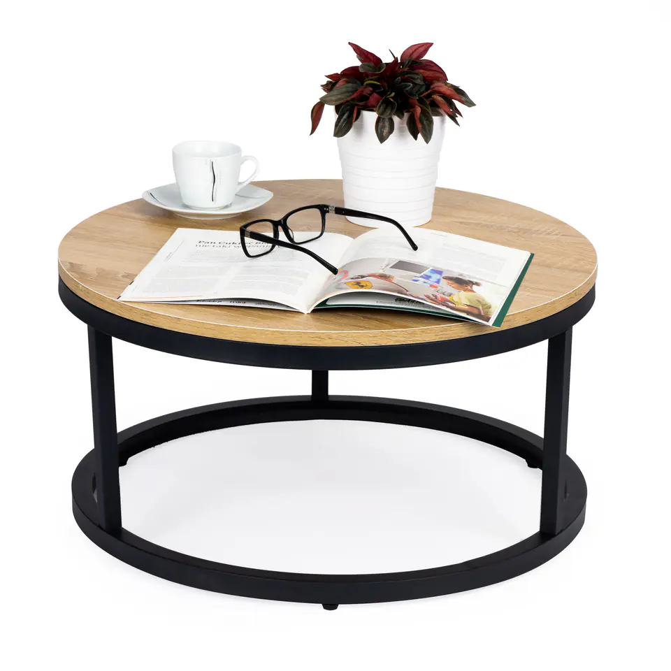 Stolik kawowy loft nowoczesny industrialny 60 cm ModernHome w sklepie Wasserman.eu