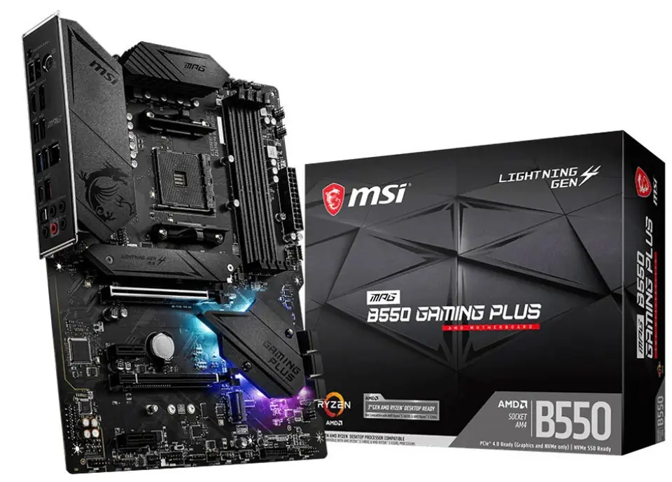 ⁨Płyta główna MSI MPG B550 GAMING PLUS Socket AM4 ATX⁩ w sklepie Wasserman.eu