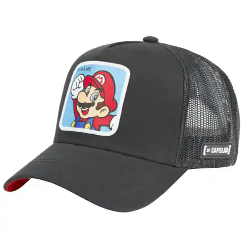 ⁨Czapka z daszkiem Capslab Super Mario Bros Cap M (kolor Czarny, rozmiar One size)⁩ w sklepie Wasserman.eu