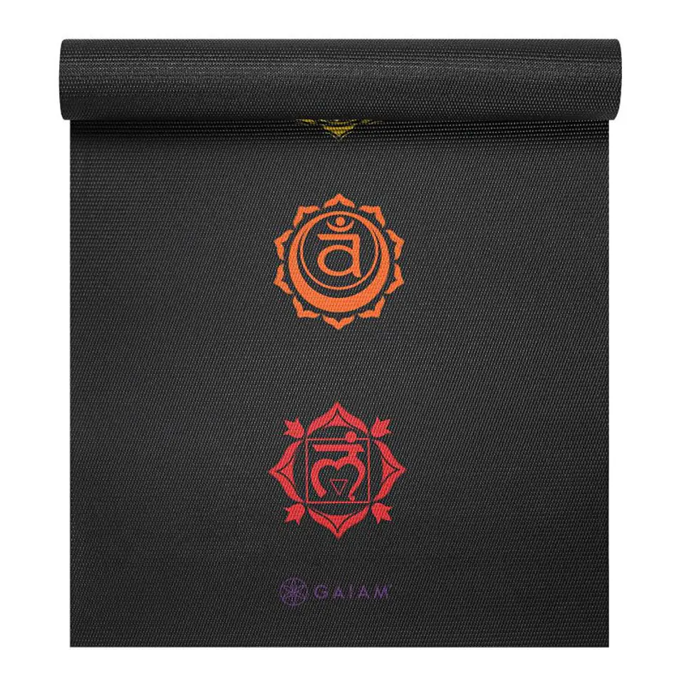 ⁨Mata do jogi Gaiam Premium Chakra 62610 (kolor Czarny)⁩ w sklepie Wasserman.eu