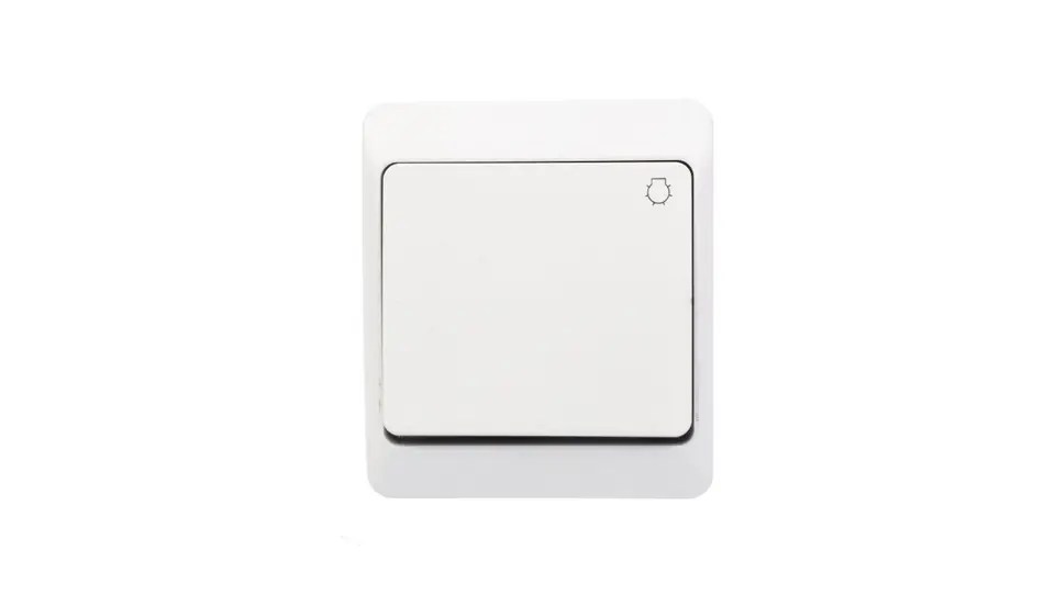 ⁨Hermes Push button /light/ white IP44 0336-02⁩ at Wasserman.eu