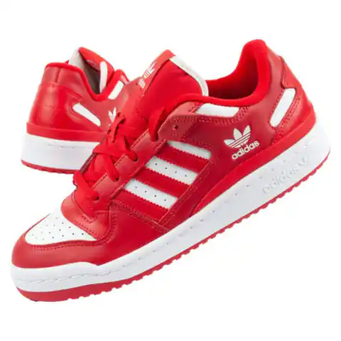 ⁨Buty sportowe Adidas Forum Low CL U (kolor Czerwony, rozmiar 45)⁩ w sklepie Wasserman.eu