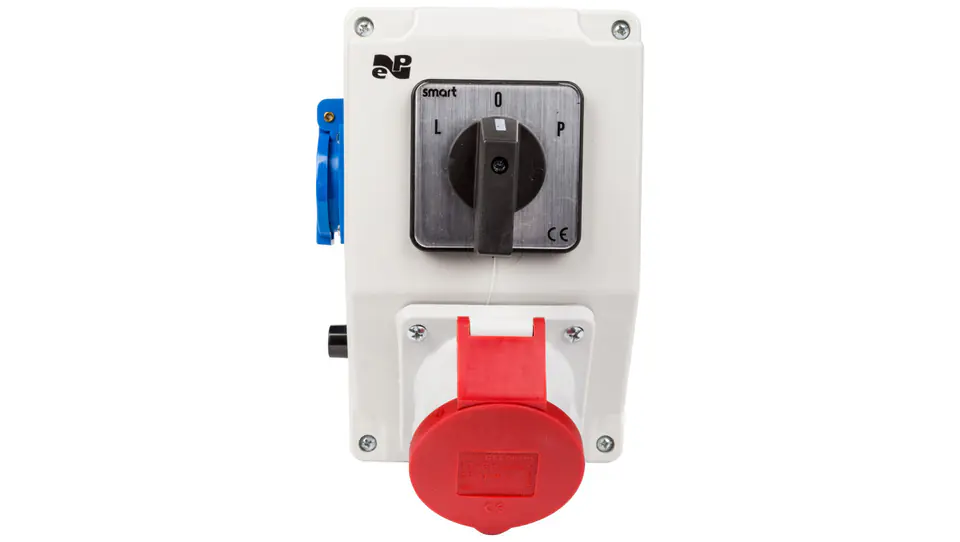 ⁨Installation kit with socket 16A 5P+2P+Z RS-Z (L-0-P) red 6272-20⁩ at Wasserman.eu