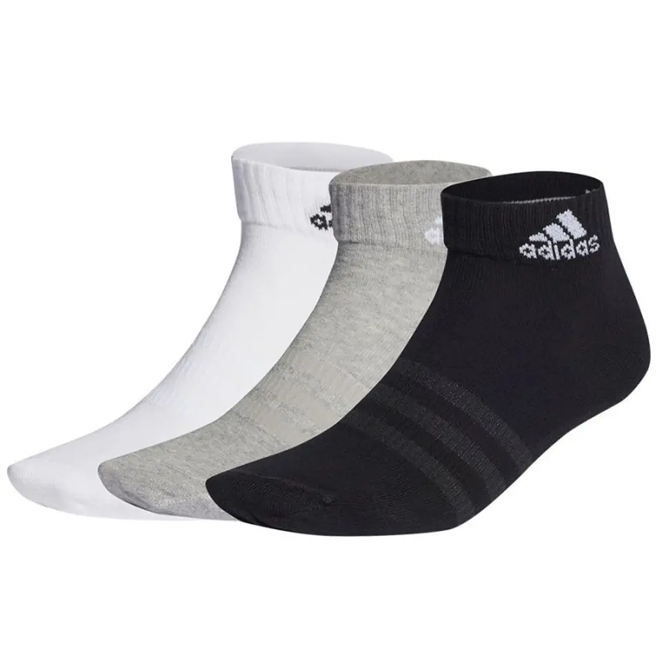 ⁨Skarpety adidas Thin and Light Ankle (kolor Biały. Czarny. Szary/Srebrny)⁩ w sklepie Wasserman.eu