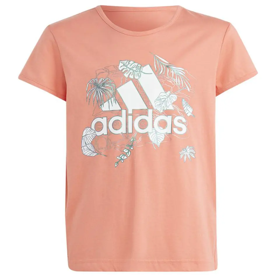 ⁨Koszulka adidas SUM Tee Jr (kolor Różowy, rozmiar 140 cm)⁩ w sklepie Wasserman.eu