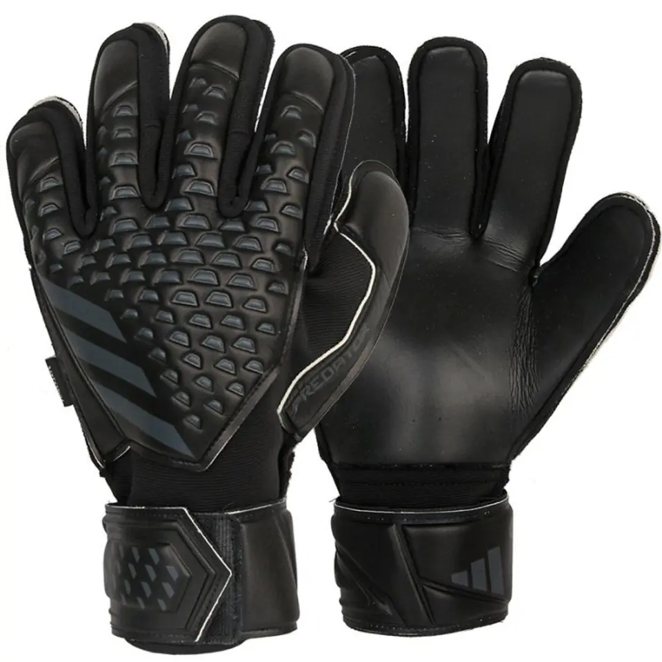 ⁨adidas Predator Match Fingersave Goalkeeper Gloves Black HY4076⁩ at Wasserman.eu