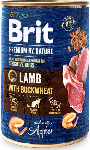 ⁨Brit Premium By Nature Lamb&BUCKWHEAT 400g⁩ w sklepie Wasserman.eu