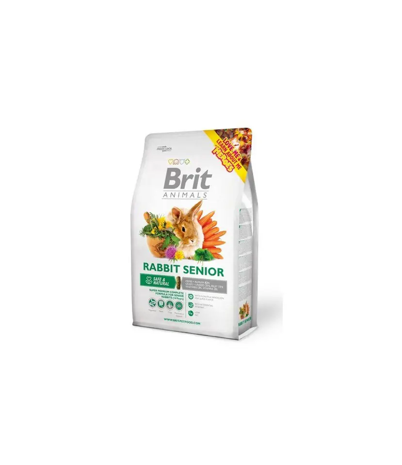 ⁨BRIT Animals Rabbit Senior Complete - rabbit food - 1.5kg⁩ at Wasserman.eu