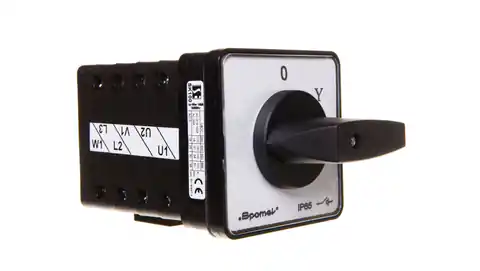 ⁨Cam switch 0-star-triangle 100A desktop mount knob black SK100-4.831P03⁩ at Wasserman.eu