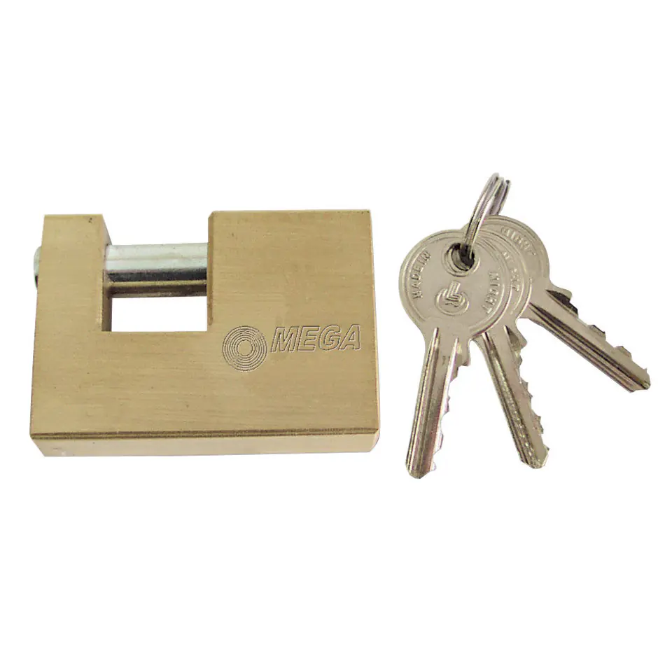 ⁨24575 Brass stem padlock 75mm, Mega⁩ at Wasserman.eu