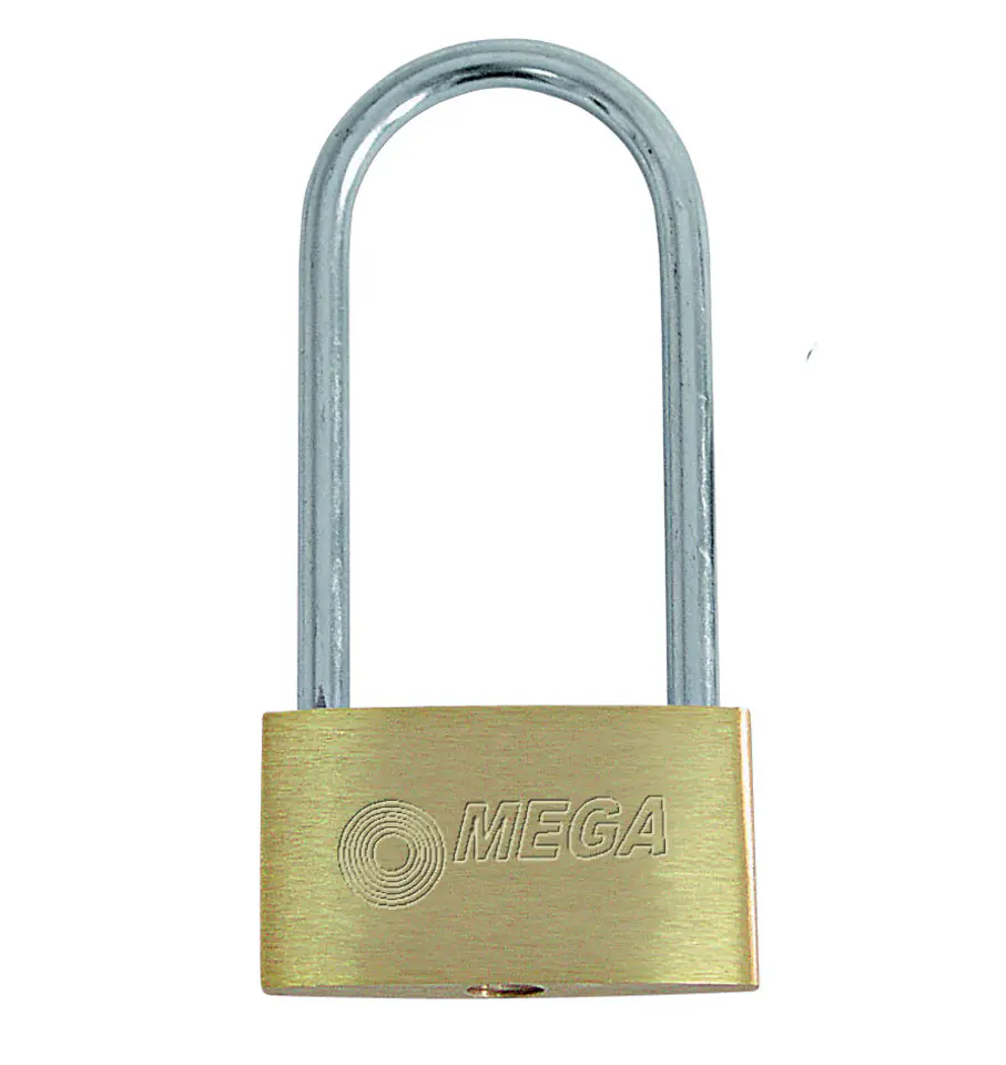 ⁨24140K Padlock Brass Long Headband 40mm Card, Mega⁩ at Wasserman.eu