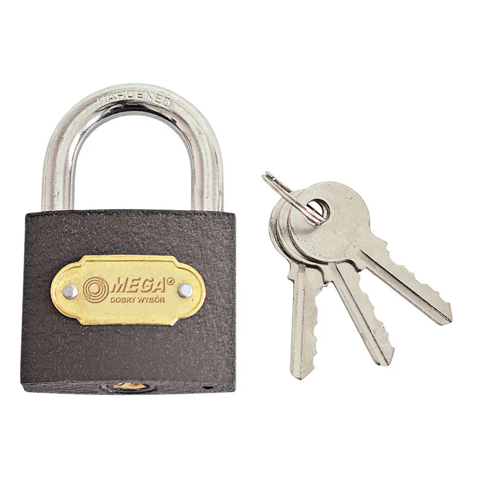 ⁨24463 Cast iron padlock 63mm, Mega⁩ at Wasserman.eu